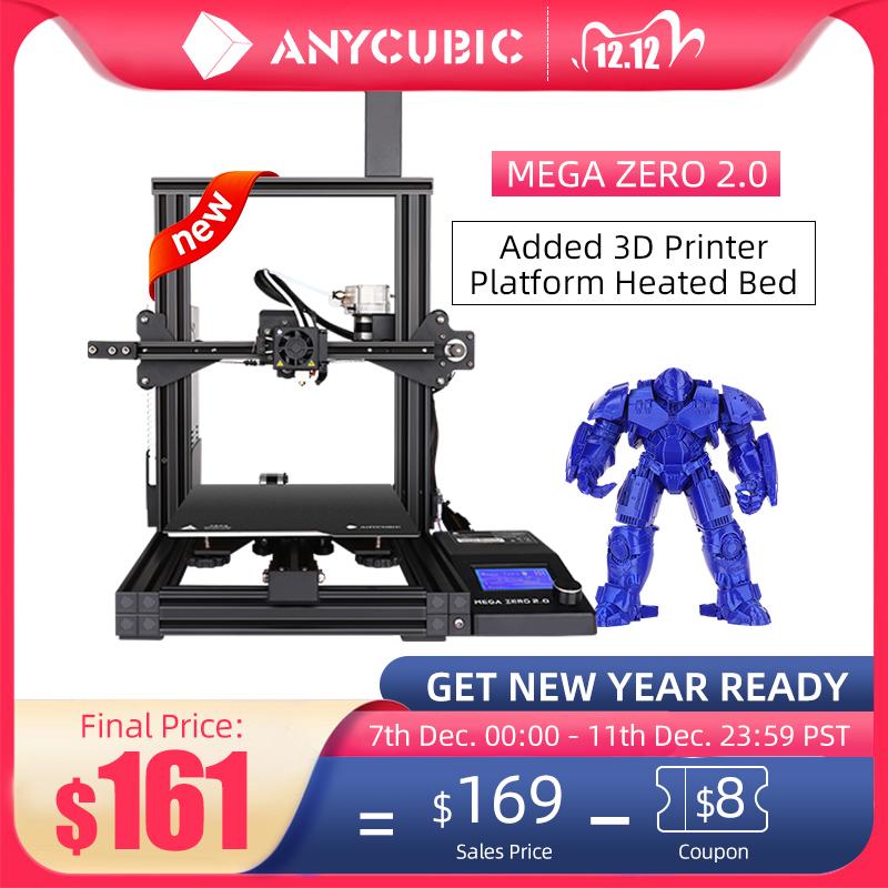 

ANYCUBIC Mega Zero 2.0 New FDM 3D Printer with Heated Bed All-Metal Frame DIY 3D Printing