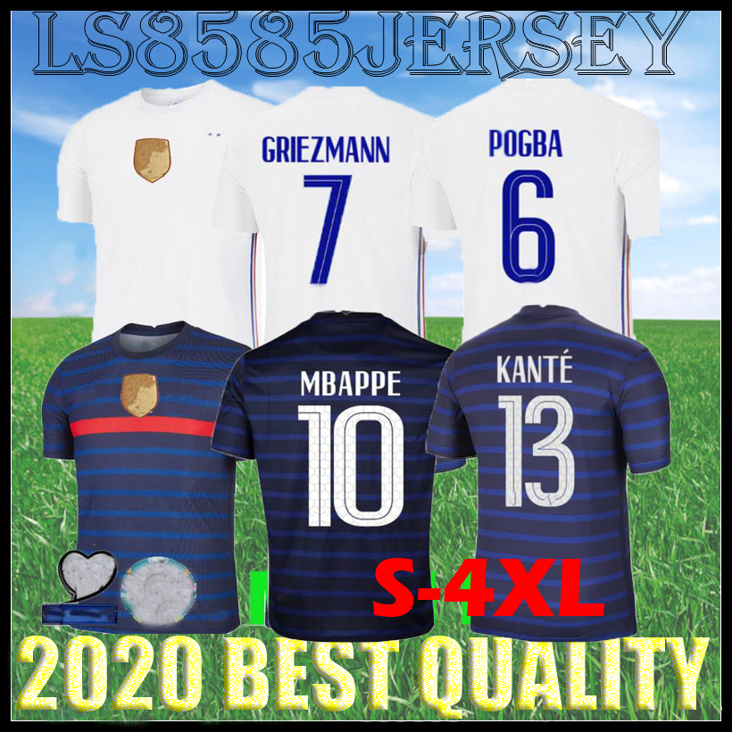 

S-4XL 19#BENZEMA 20 21 22 FFF 2 star soccer jerseys MBAPPE GRIEZMANN POGBA KANTE maillot de foot Paris 2021 2022 GIROUD blue white top quality Men Football shirts, Beige