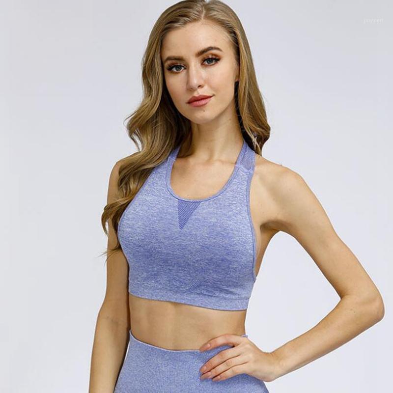 

7 Colors Women Seamless yoga Fitness Sports Bra Running Workout Yoga Bra Female Sports Workout GYM Clothing Top Sportswear1, Black