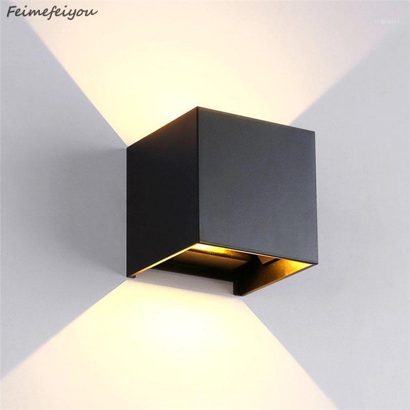

wall light fixture 12W luminaria lampada led IP67 outdoor Led Wall Lamp Adjustable Surface Mounted Cube Garden Porch Light1