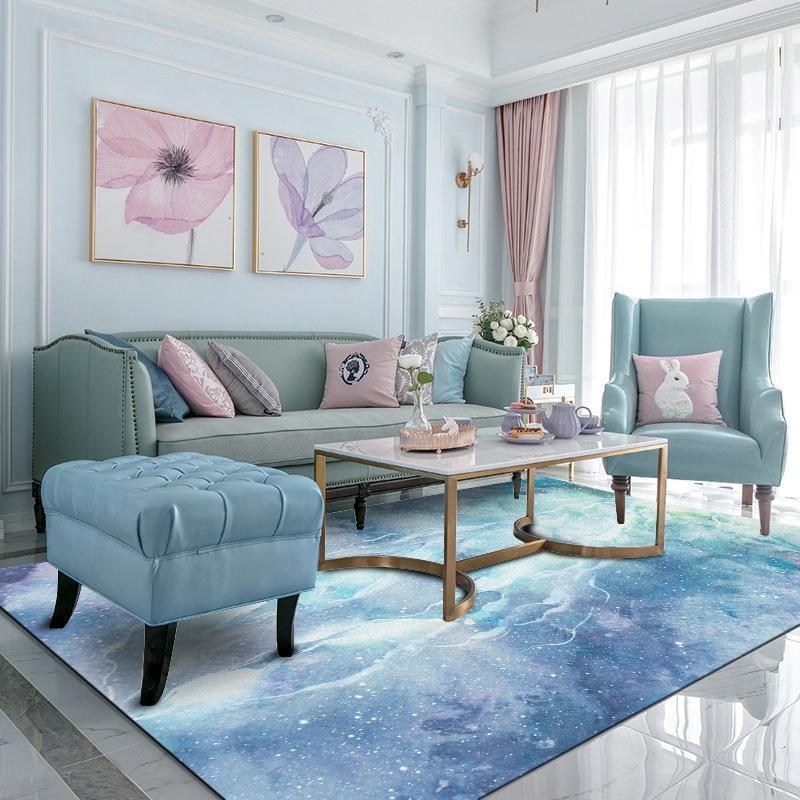 

High Quality Large Area Rugs Abstract Blue Space Sky Art Carpet For Living Room Bedroom Kitchen Decor Anti-slip Floor Mat Tapete1