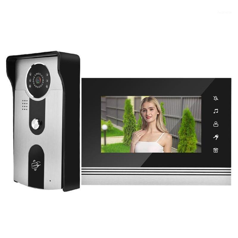 

Ring Doorbell Doorbell Camera 7 Inch Color LCD Touch Button Video Camera Intercom Entry System Mirilla Digital1