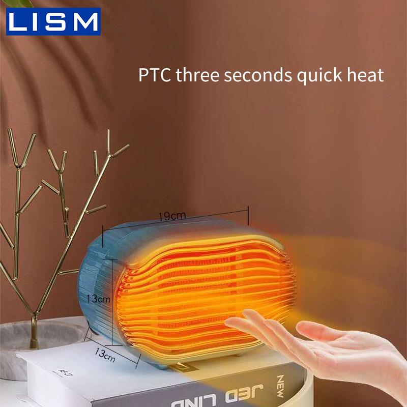 

PTC Ceramic Home Heater 3 Speed Heater Portable 3s Rapid Heating Warm Blower Room Fan Stove For Office Home