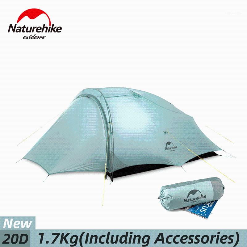 

Naturehike New Ultralight Camping Tent Waterproof Outdoor Hiking Trekking Tent 20D 210T Nylon Backpacking With Free Mat1