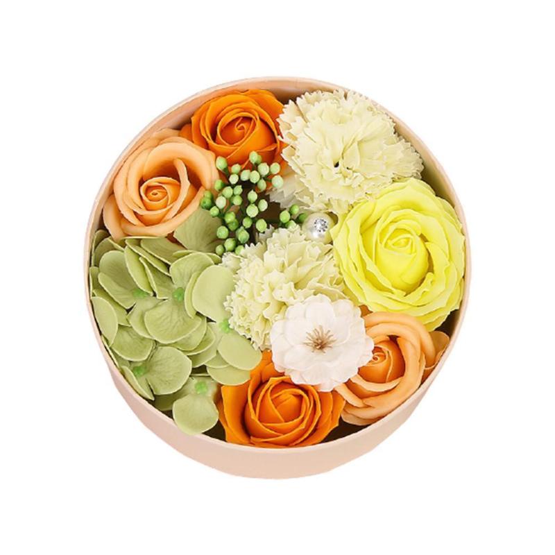 

MulticolorMother's Day Gift Soap Flower Bouquet Simulation Small Carnation Gift Day Square Valentine's Box For Wedding X8K2