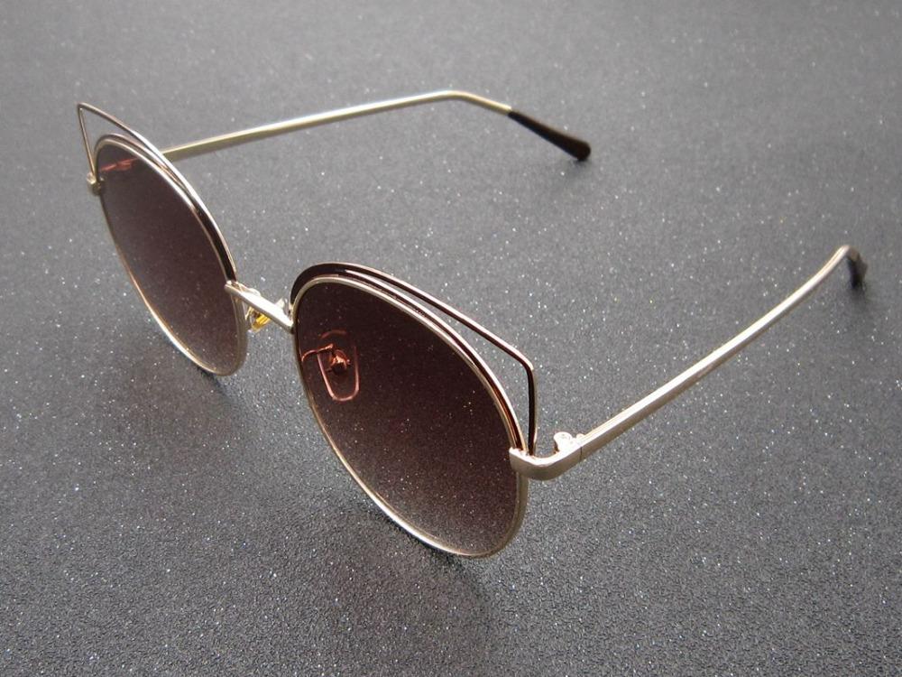 

Lady's retro cateye sunglasses round sunglasses metal copper pink mirror women sun glasses fashion cat glasses UV400 L1128