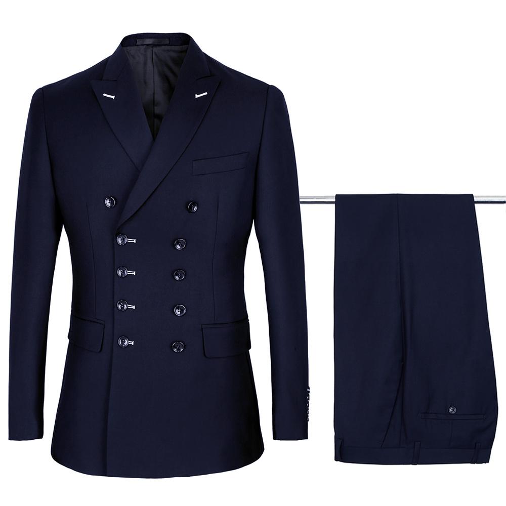 

Double Breasted Groom Tuxedos Handsome Men Prom Dress Party Suit Man Work Business Suit (Jacket+Pants+Vest+Tie) NO:907, Same as image