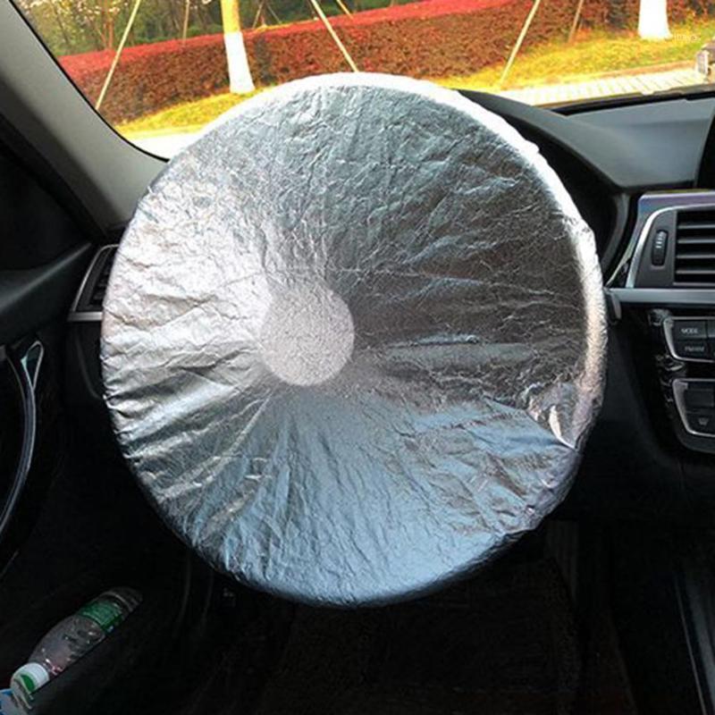 

Car Sun Protector Windshield Cover Sun Shade Sunshade Cover Steering Wheel Braid Block For GM1
