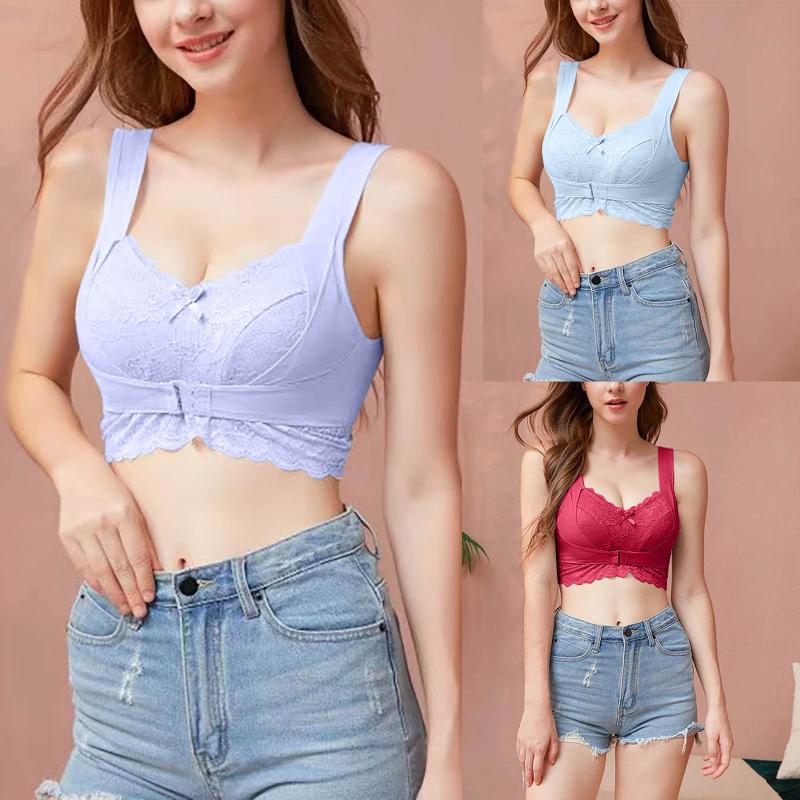 

Bras Large Sizes Woman Yoga Seamless Breast-Wiping And Chest-Wrapping Sports Bras Sexys Hockproof Lace Underwear Top Women