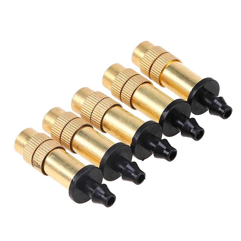 

5PCS Water Sprinkler 4.5mm Brass Misting Nozzles Gardening Sprinkler Tools Watering Nozzle for Grass Irrigation System, White