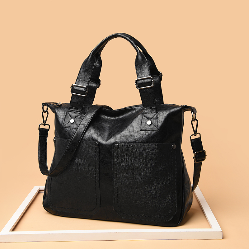 

Women Handbag Leather Luxury Women Bag Designer Big Capacity Shopper Shoulder Bags sac Ladies Tote Crossbody Bag For Women, Blue