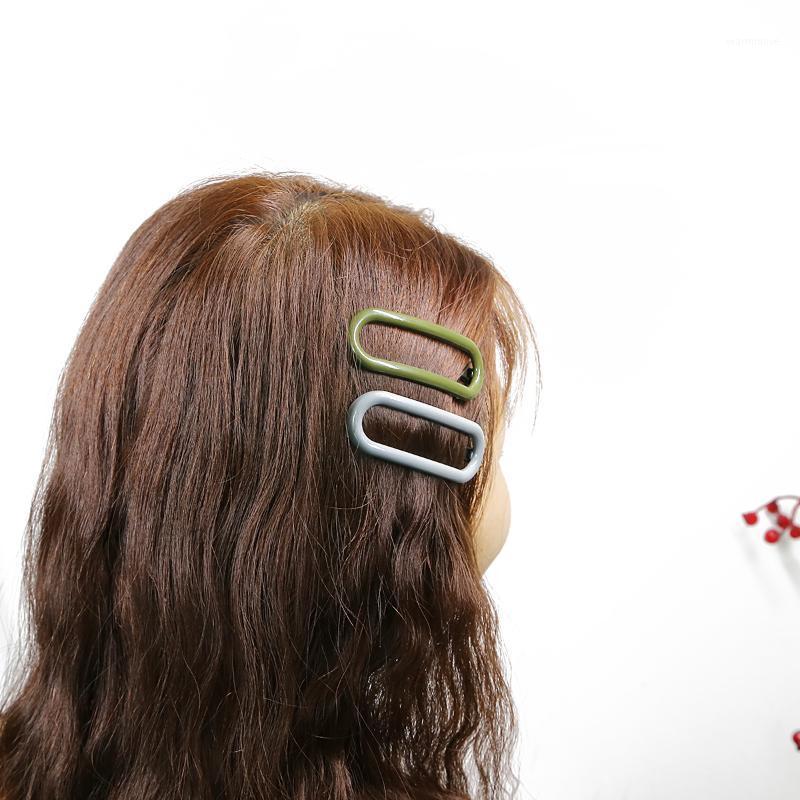 

1pc New Fashion Color Acrylic Elliptical Hairpin Simple Hairdressing Girl Hairstyle Accessories Modeling Tool Gift1
