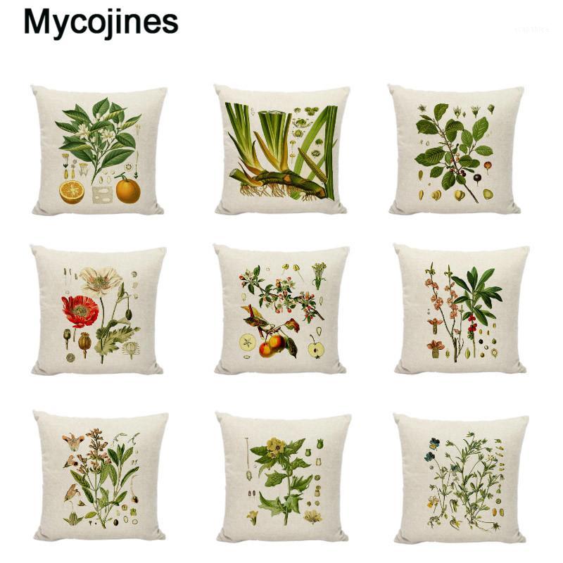 

Cushion Cover Linen Cotton Hazelnuts Acorn Poppies Rue Seed Throw Pillow Case Home Decor Chinese Pillowcase1, 22