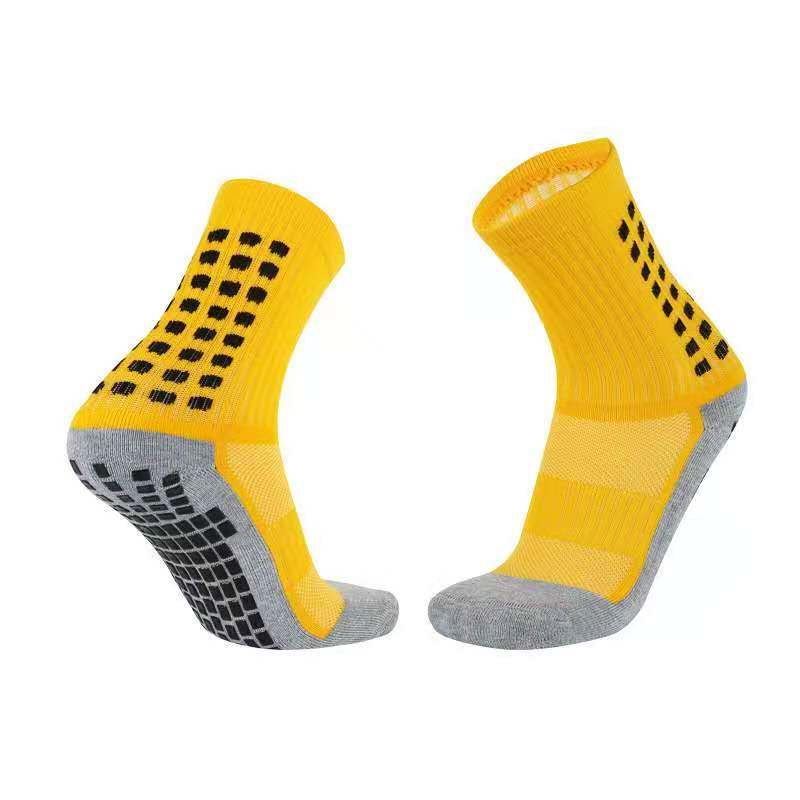 

Football socks men's granule rubber towel bottom thickened antiskid shock absorption student training competition medium tube basketball 08, Multi