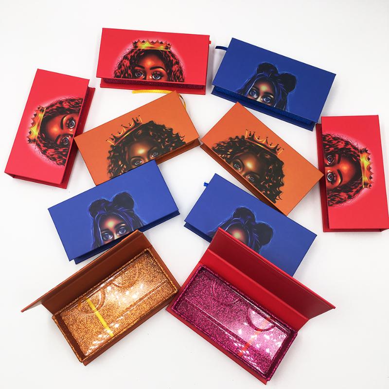 

Wholeslae Eyelash Packaging Empty Rectangle Eyelash Boxes with trays Wholesale Bulk Cases Lash Packaging