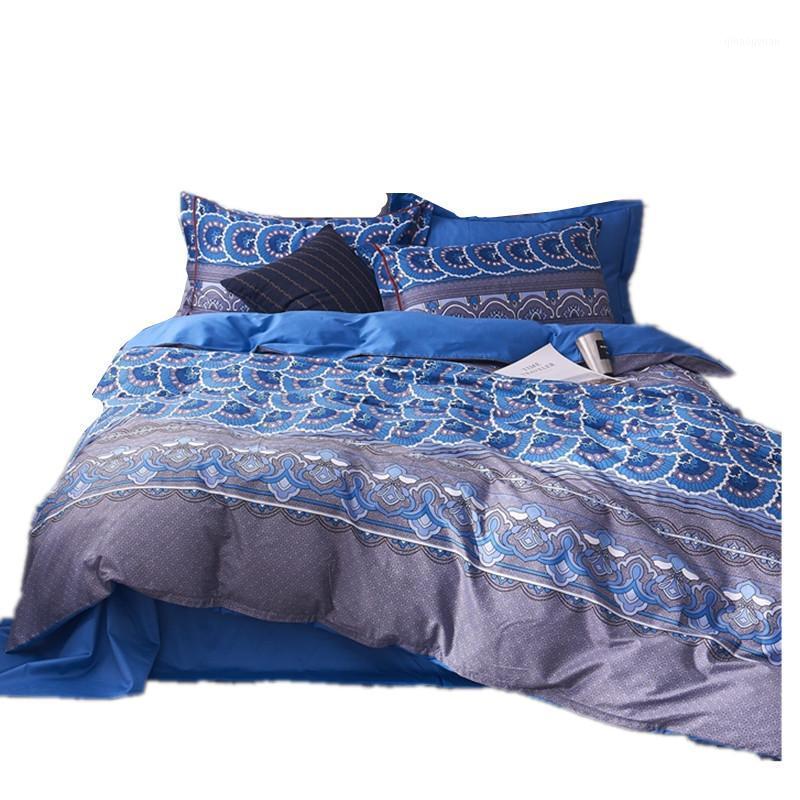 

Luxury 100% Long-staple cotton bedding set cotton duvet cover set pillowcase bedsheet 4pcs Queen King size1