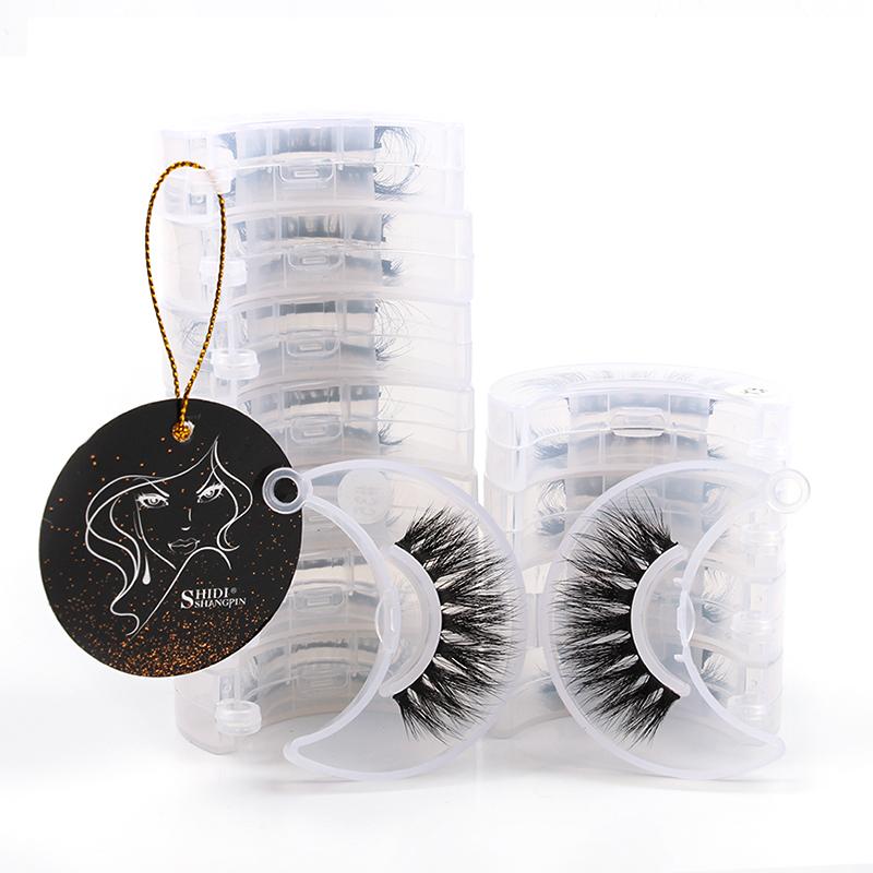 

Wholesale Mink Lashes Natural False Eyelashes Makeup Eyelashes 3D Eyelash Mink Volum Eyelash Bulk Wholesale Lashes moon packing
