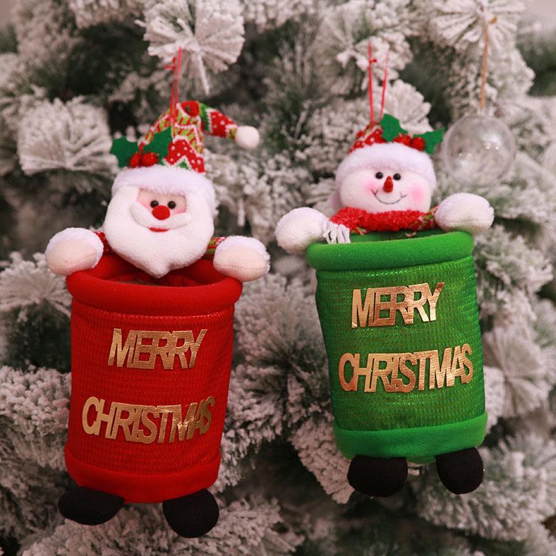 

Storage Bag Waste Bin Christmas Hanging Decoration Supplies Waste Bin Children's Gifts Santa Claus Supplies N06