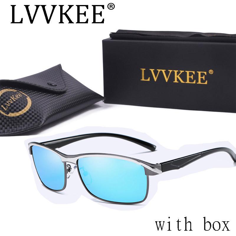 

Rectangular sunglasses glasses 2021 new cool sunglasses men's colorful metal alloy polarized glasses anti-reflection 379