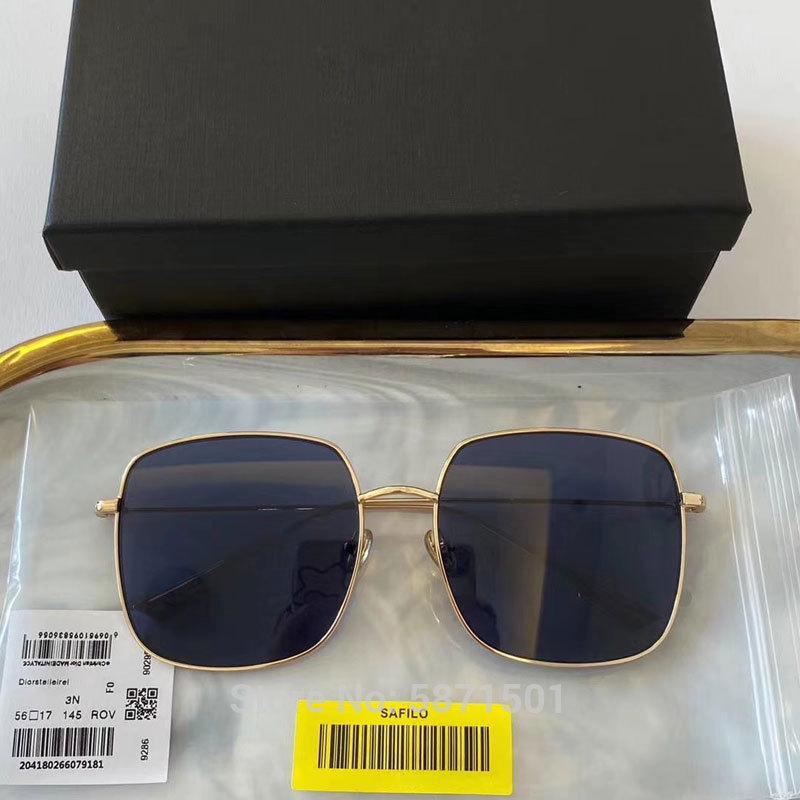 

High Quality Design Stellaire Sunglasses Metal Square Frames Nylon UV400 Lens Sunglasses Women Men With Case