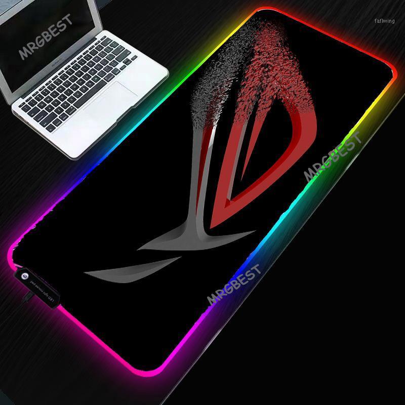 

MRGBEST Republic of Gamers Mouse Pad LED RGB Gaming Accessories Desktop Pads Smooth Durable Professional Colorful Mice Mat1