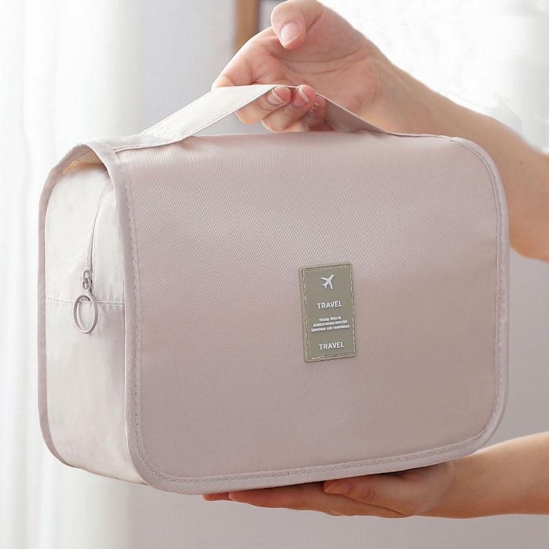 

Modern Cosmetic Bag Small Portable Korean Simple Girl Heart Wash Bag Large Capacity Travel Men Cosmetic Hook Thicken