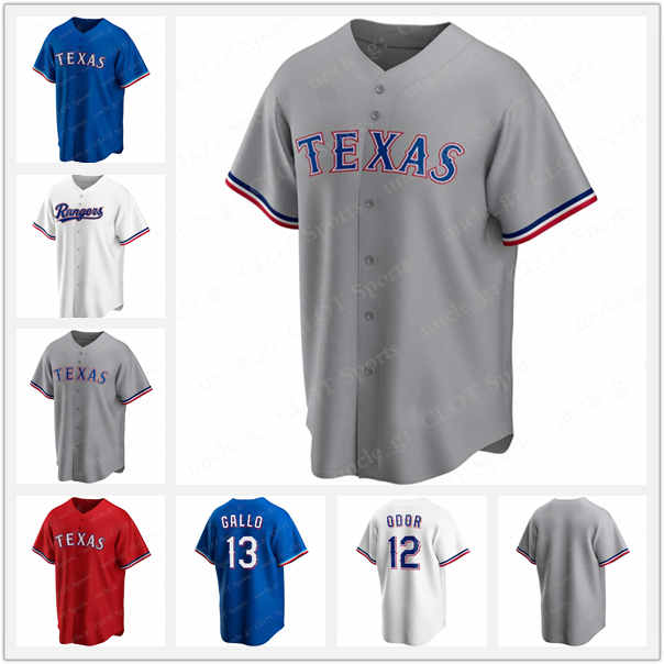 

2020 Men youth Texas Joey Gallo Authentic Rougned Odor Shin-Soo Choo Elvis Andrus Ronald Guzman Adrian Alexis Rangers Jerseys, Blue;black