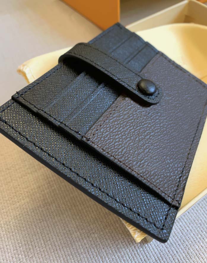 

Classic Men Women Credit Card Bag Holder Fashion Wallet Bags Designer Passport Coin Wallet Card Bag holder With Box And Dust bag, Colour with the box