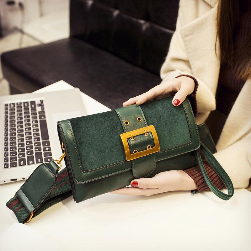 

New style women's fashion bag fashion temperament personality envelope bag, Black