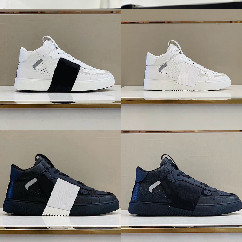 

luxurys Designer VL7N Calfskin Sneakers Mens Women Luxury Platform Trainers High Top and Low Top Flats casual shoes with box 35-46 265, Low 8