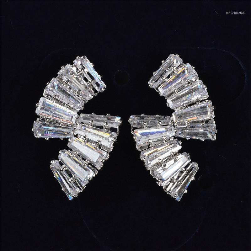 

E181883 coruixi earrings zirconia earrings ladies punching fashion jewelry exquisite and small accessories1