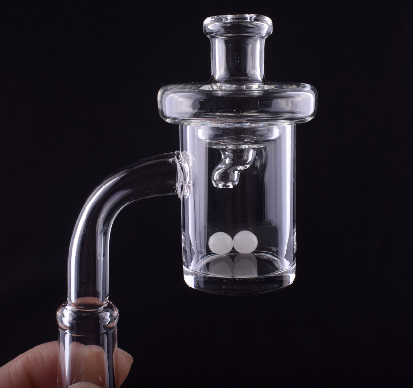

Quartz Banger & Carb Cap set 25mm quartz nail 10mm 14mm 18mm Male Female Terp Flat top Bangers for Dab Rigs Glass Bongs