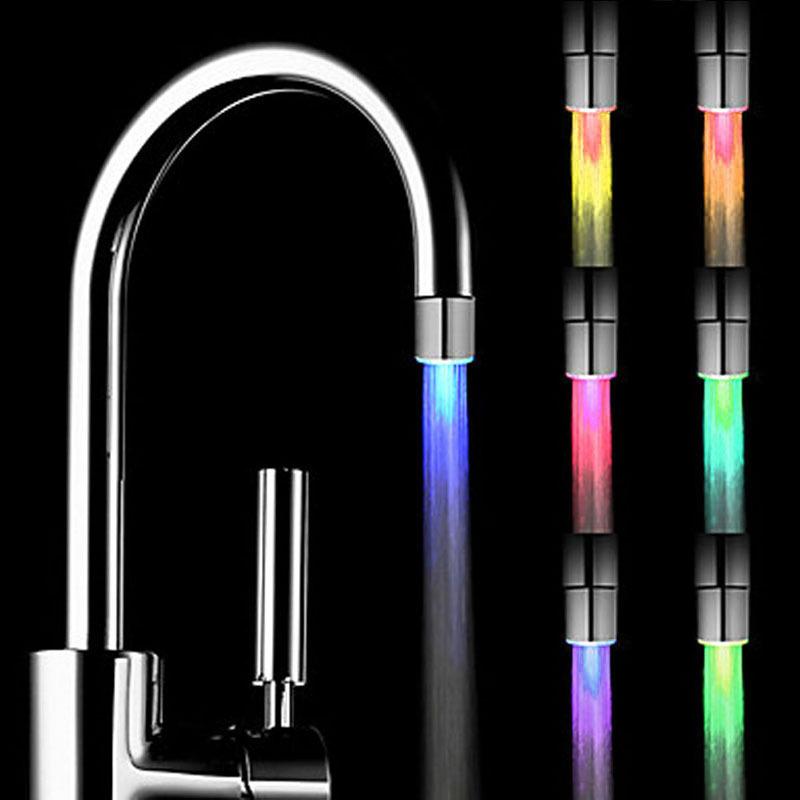 

LED Light for Tap Multi Colors Faucet Light Watersaving Glow Shower Stream Tap Kitchen Bathroom Accessories Led Aerators