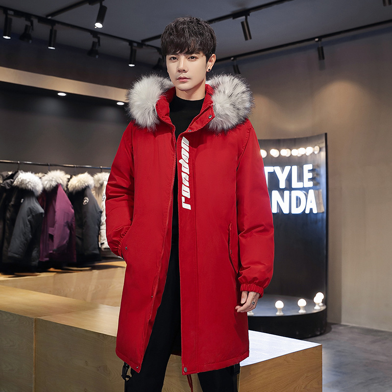 

2021 The New New Male Thick Luxury High Quality Winter Puffer New Style Casual Warm Man Jacket with Hood Down Jackets Ygo4, Red.