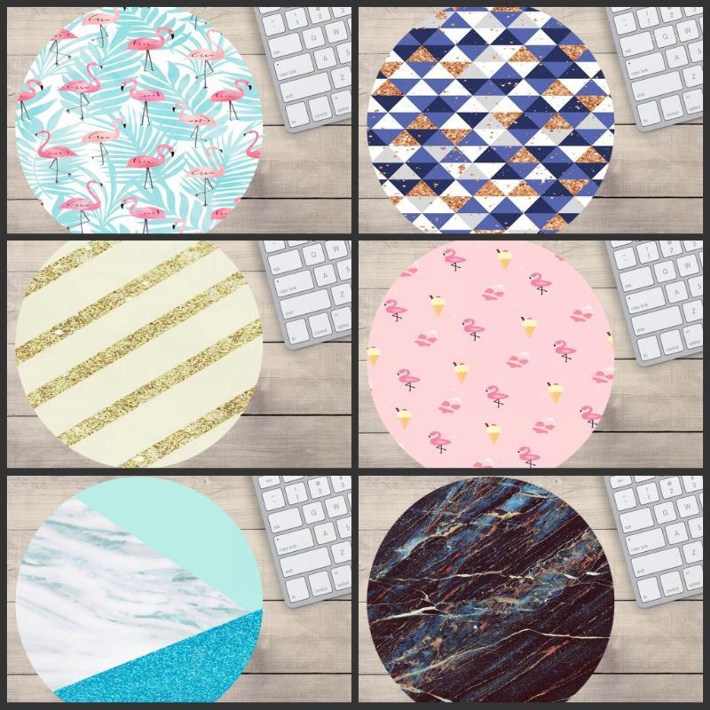 

MRGBEST 20x20 Big Promotion Pastel Watercolor Moroccan Marble Painting Mice Mat PC Computer Gaming Speed Round Mouse Pad1