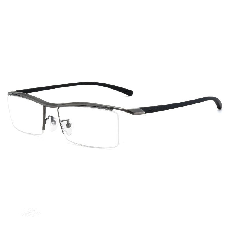 

2021 New High Quality Non-fading Business Half Without Hoop of Men Titanium Pure Woman Light Optical Glasses Frame for Unisex G4i7