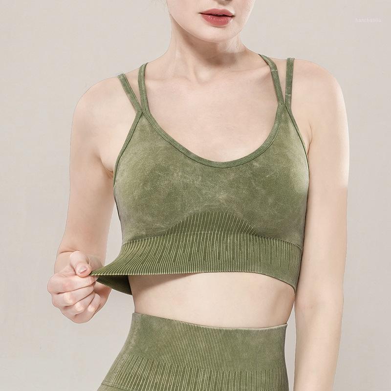 

Seamless Sports Bra Strap Beauty Back Sports Yoga Top European and American-Style Gym Fitness running bra mvsyo walking pad1, Gray sports bra