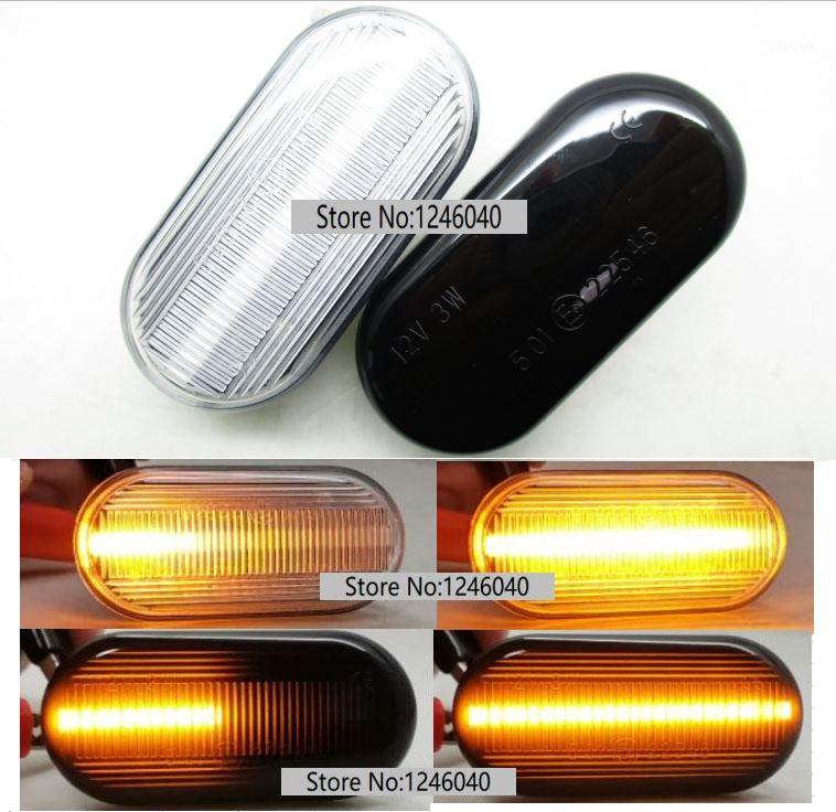 

2PCS Led Dynamic Side Marker Turn Signal Light fit for Qashqai Navara Tiida Micra Terrano 350Z Livina Armada Cube March1, As pic