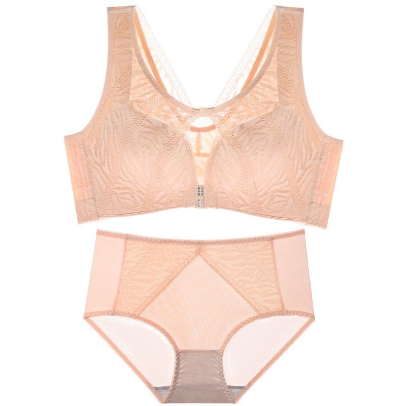 

Women Sexy Bras Large Size Bra Brief Set Lace Lingerie Push Up Brassiere Ultra thin Panties Underwear Intimates 42D 44DD #F, N033 d