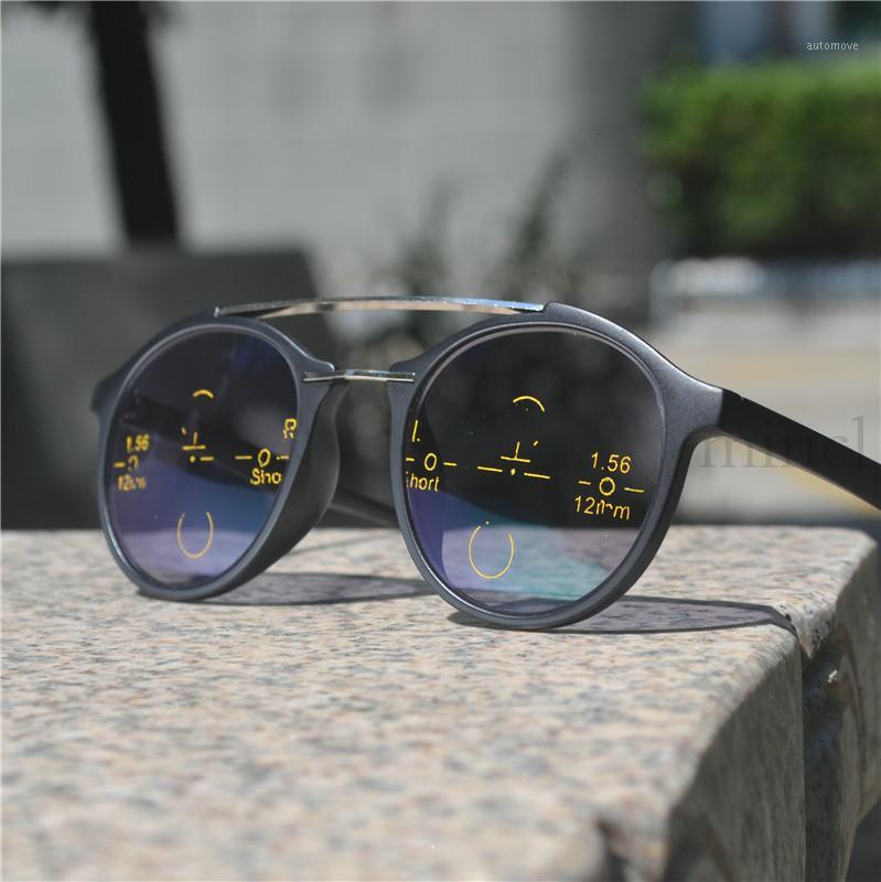

2020 New Outdoor Photochromic Reading Glasses Men Progressive Multi Focus Discoloration Presbyopia Hyperopia UV400 with Box NX1