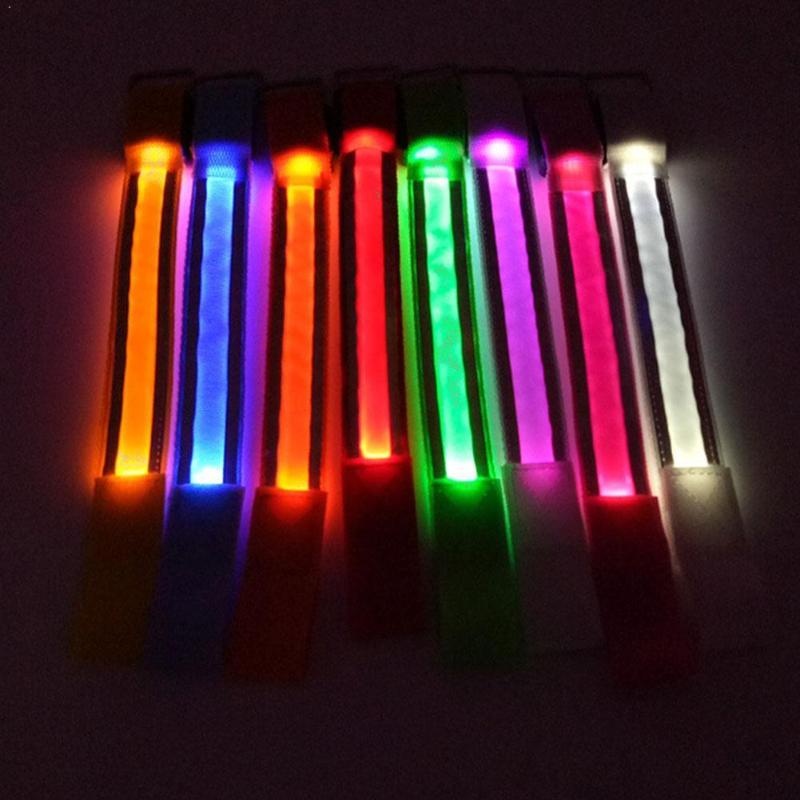 

Sports Night Running Armband Arm Leg Lights Band Reflective LED Strap Safety Belt For Night Running Cycling Led Light