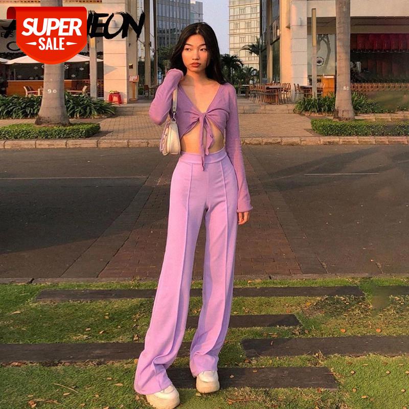 

ALLNeon Y2K Streetwear High Waist Wide-Leg Pants 2000s Aesthetics Basic Spring Cute Baggy Trousers Vintage Outfit Casual Bottoms #Zl6l, Black;white
