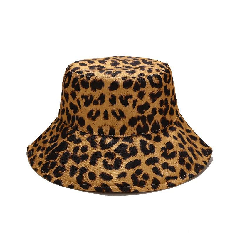 

Leopard Bucket Hats For Women Men Plaid Cap, H003-3