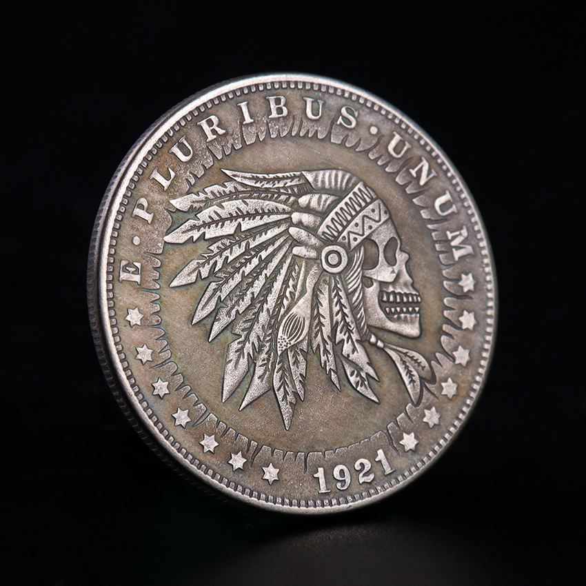 5pcs 1921 Wanderer Silver Plated Coin Morgan Coin Commemorative Coin Home Decoration Coins Collectible Gifts-image-750300754