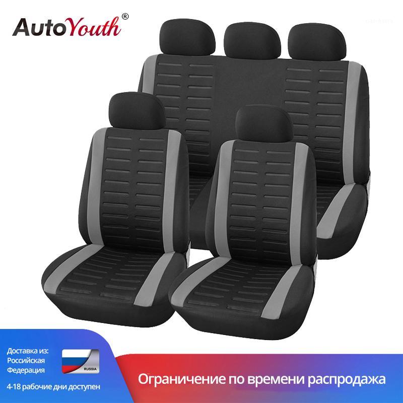

AUTOYOUTH 9PCS Full Set Of Universal Car Seat Cover 4 Colors Optional Car Seat Cover1