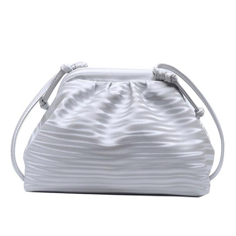 

Solid Stripes Female Wrinkle Cloud Bags Fashion Versatile Crossbody Exquisite Shoulder Bags for Women 2020, Style 1 black