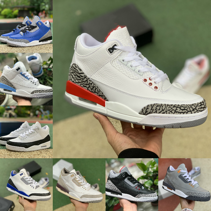 

Jumpman Racer Blue 3 3S Basketball Shoes Mens Laser Orange Varsity Royal Fire Red UNC Pure White Black Cement Fragment White Cement A Ma Maniere Trainer Sneakers, Please contact us