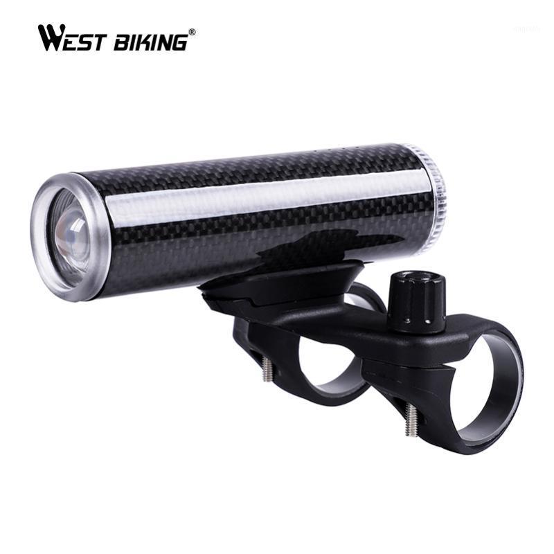 

WEST BIKING Bicycle Lights Carbon Alloy Headlamp For Cycling USB Charging Waterproof 4 Modes Bike Front Light Torch1