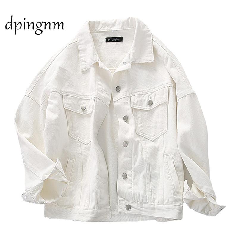 

2020 Plus Size 5XL Denim Jacket Women Boyfriend Jean Coat Streetwear Harajuku Vintage Autumn Basic Outerwear