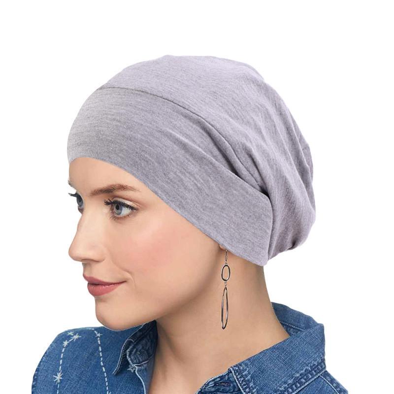 

Muslim Strenchy Turban Caps For Women Solid Cotton Headscarf Hat Bonnet Hijab Femme Musulman Turbante Mujer Hair Loss Headwraps